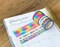 Rainbow Stripes Tie Dye Watercolor Colors Washi Tape Set (#W015)